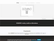 Tablet Screenshot of dominoboutique.com